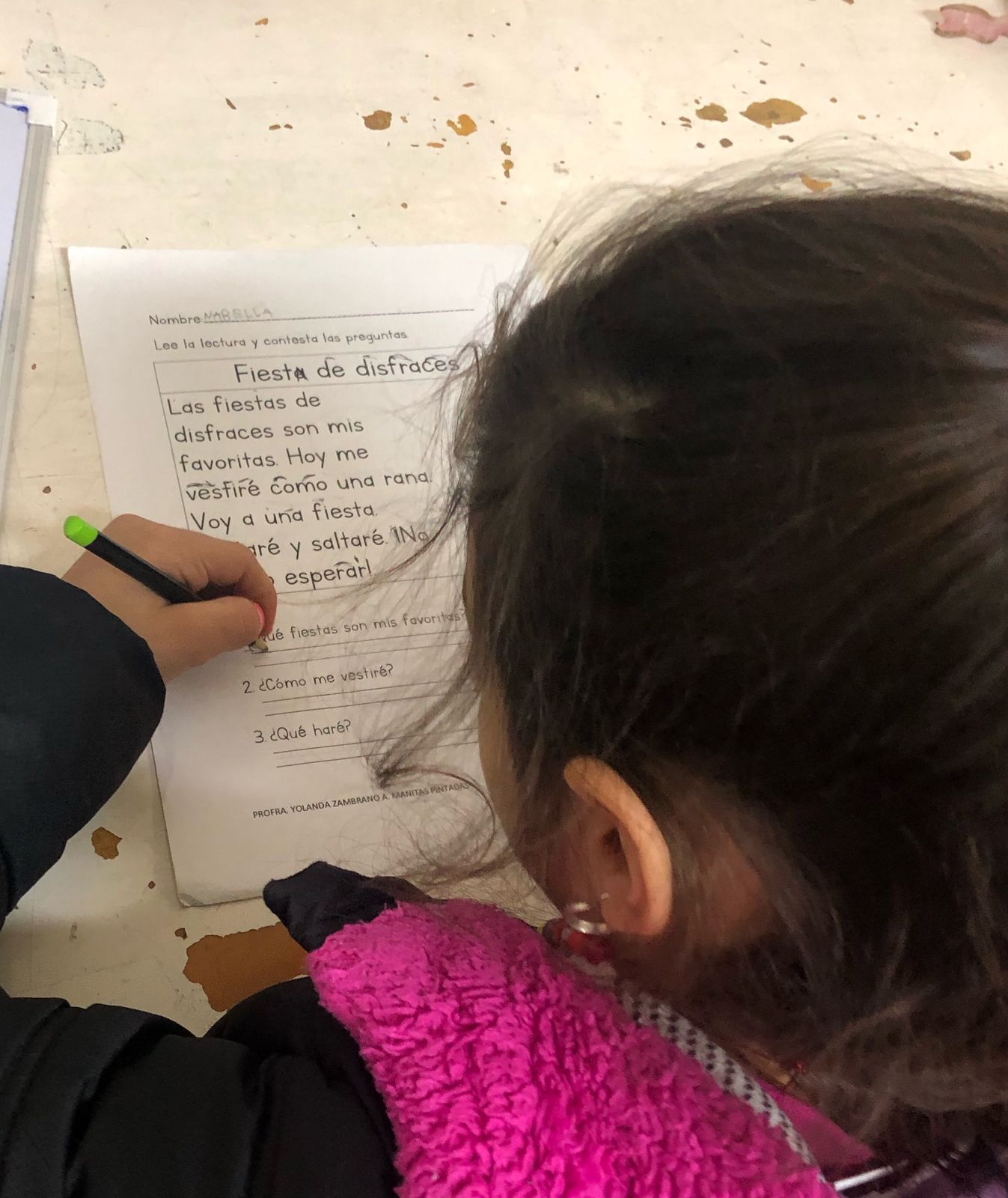 Sesión de psicopedagogía para dificultades lectoras